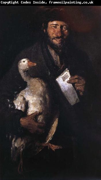 Nicolae Grigorescu Jew with a Goose